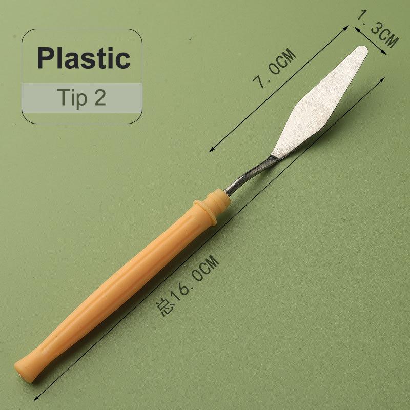 Stainless Steel Scraper Kit Palette Gouache Supplies Oil Painting Knife Fine