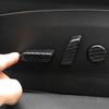 6 STÜCKE Für Tesla Model 3 Model Y Kohlefaserfarbe Sitzverstellschalter Knopf Zierabdeckung Schwarz ABS Autoinnenraumzubehör
