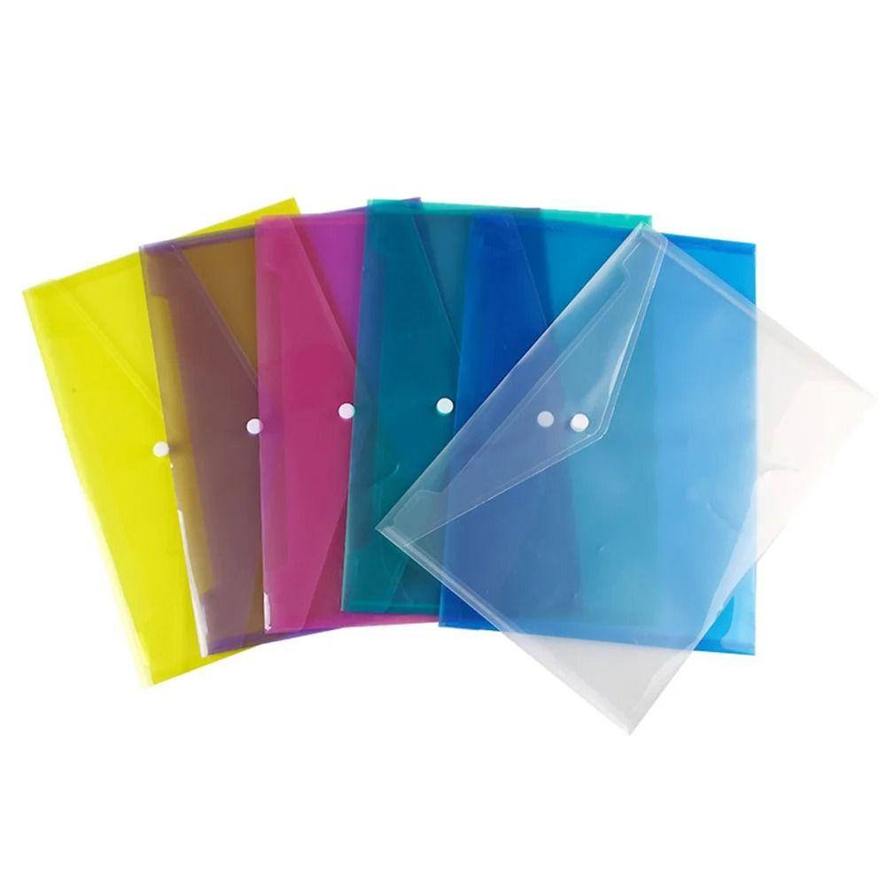 1Pcs Transparent Document Files Folders Envelope Popper Wallets  for School Office Home