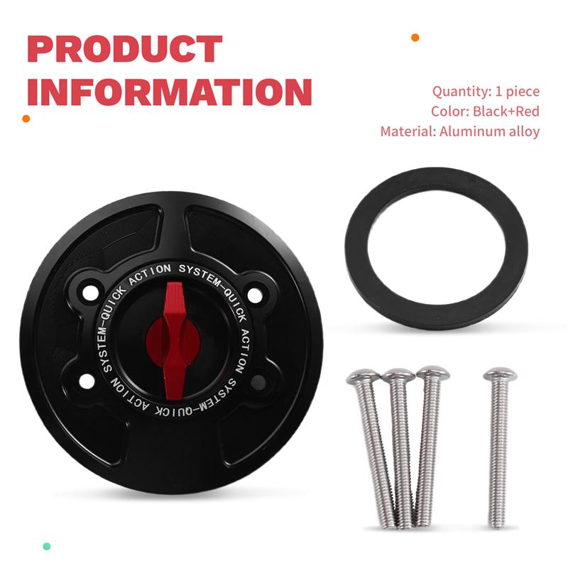 Motorcycle Fuel Tank Cap Keyless Design Quick-Release Cover For BMW S1000RR M1000RR S1000R M1000R