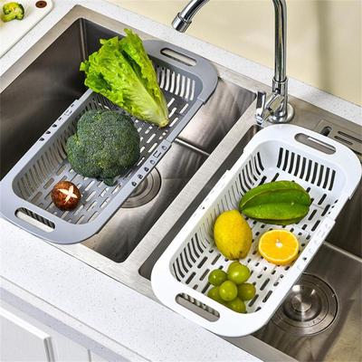 Coș de Scurgere Extensibil Reglabil Scurgere Rapidă Coș de Scurgere Pliabil Coș de Scurgere Telescopic Chiuvetă Curățare Legume Pliabil