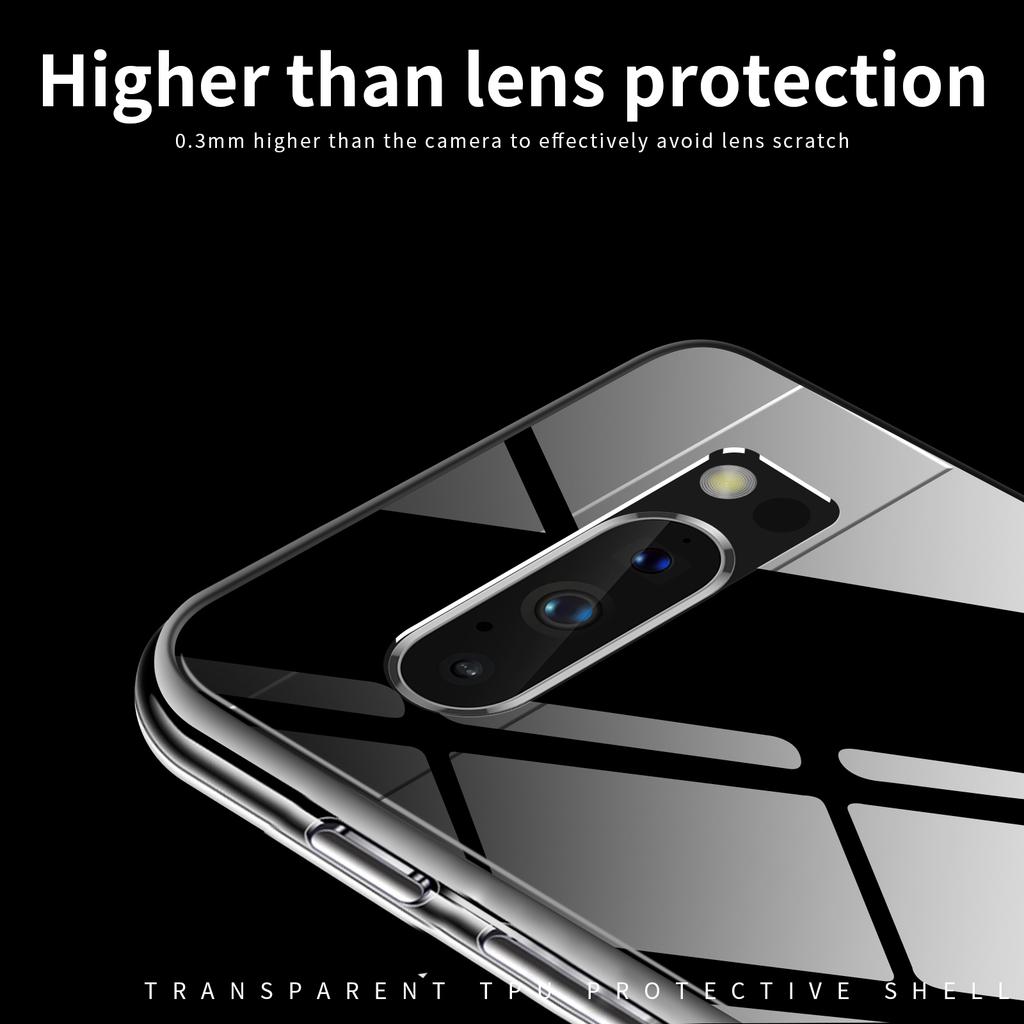 MOFI Mobile Phone Cover for Google Pixel 8 Pro,Transparent Cell Phone Case Anti-scratch Shell
