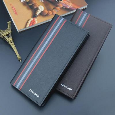 Lange vertikale Jugendbrieftasche für Herren: Mehrfachkartensteckplatz, große Kapazität, modisches Handdesign