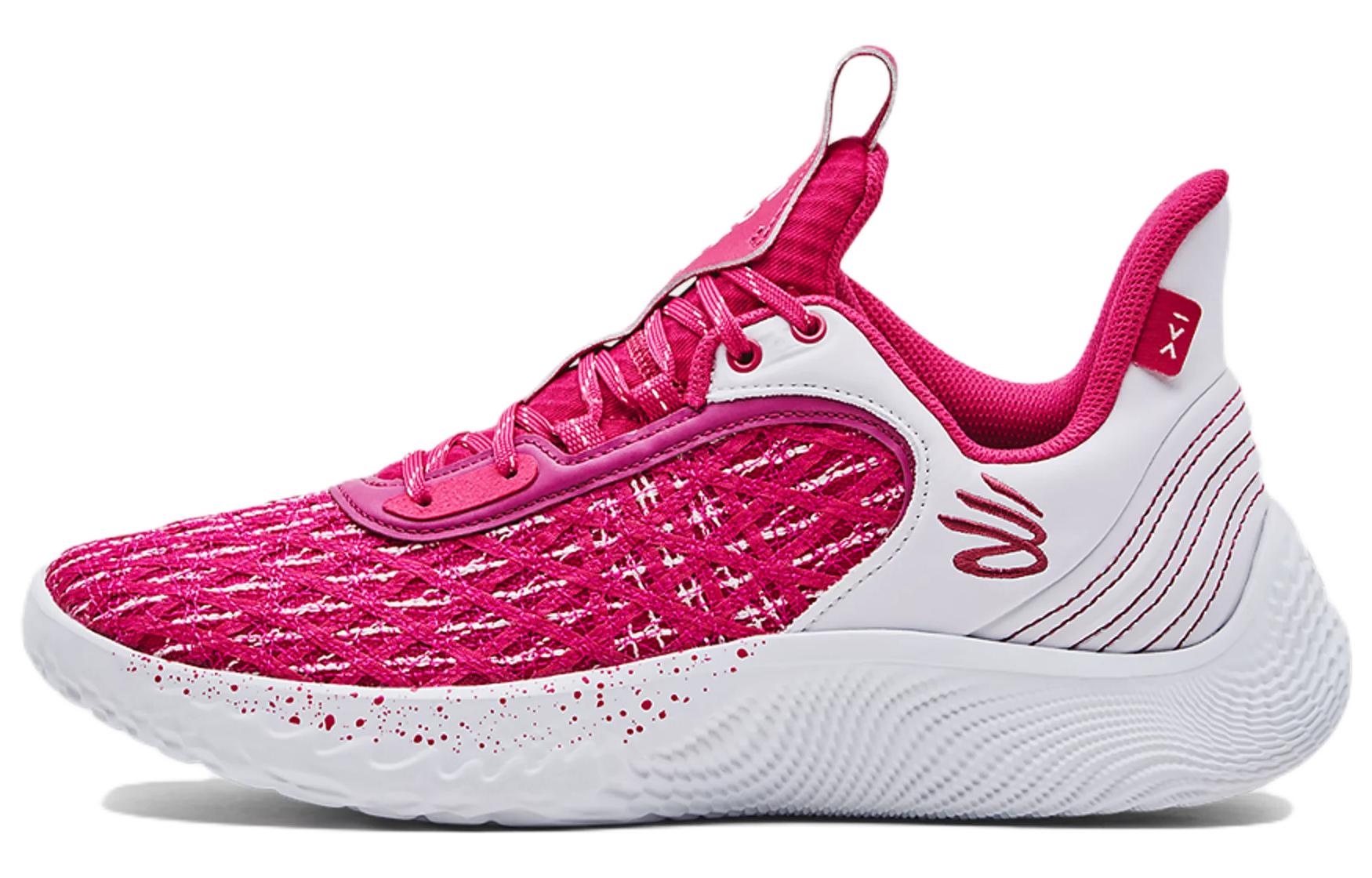 Under Armour Curry 9 Team  White Tropic Pink  3025631-600 42.5