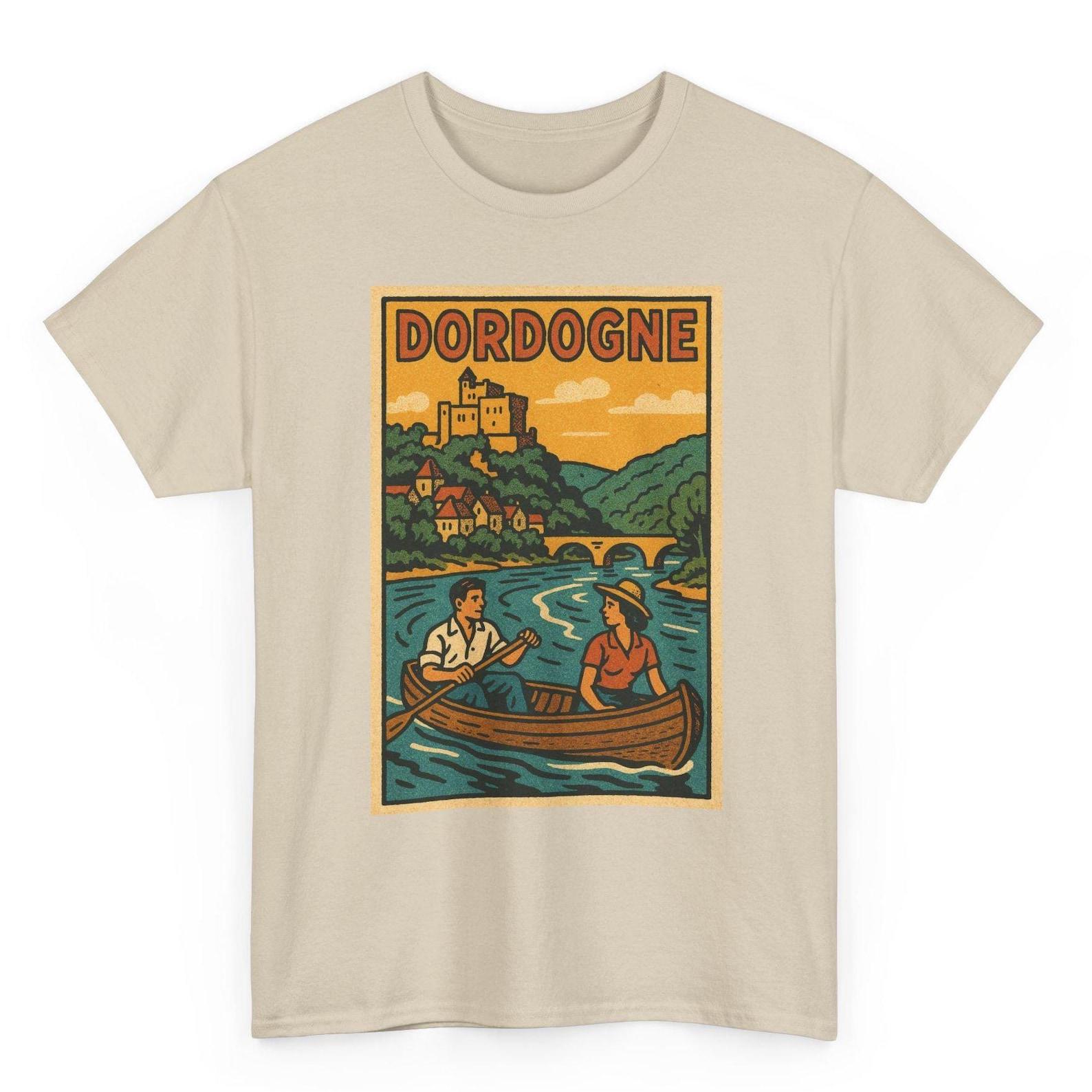 Dordogne T-Shirt Unisex: Retro France Tee 3XL