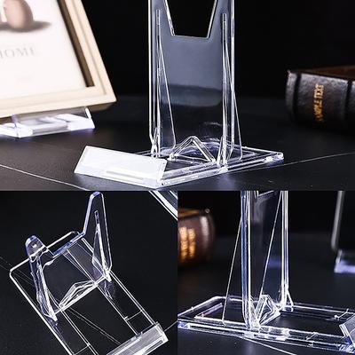 Chevalets d'affichage transparents réglables en plastique transparent pour assiettes, supports pour cadres photos, décoration de mariage, d'anniversaire, de maison