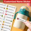 Personalized Waterproof Animal Stickers For Kids - Custom Name Labels School Supplies Durable Party Favors Gifts