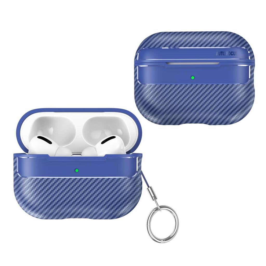 YurKem Carbon Fibre Earphone Case For Apple Airpods Pro 2 Shockproof Cover Air Pods Pro 2 Accessories Keychain