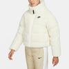 Nike Embroidered Logo Fleece-Lined Down Jacket Women Outerwear Off-White DD4655-715