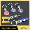 2025 Hot Volkswagen RLine Keychain With Brand Badge Genuine Zinc Alloy Anti-Theft Car Key Organizer Gift Pendant For Men Women S
