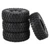 Ongwan RC Wheel Tires, Durable Rubber Wheels for Remote Control Cars MN82 and LC79, Enhanced Traction, Stylish Design, Easy Installation (Black)