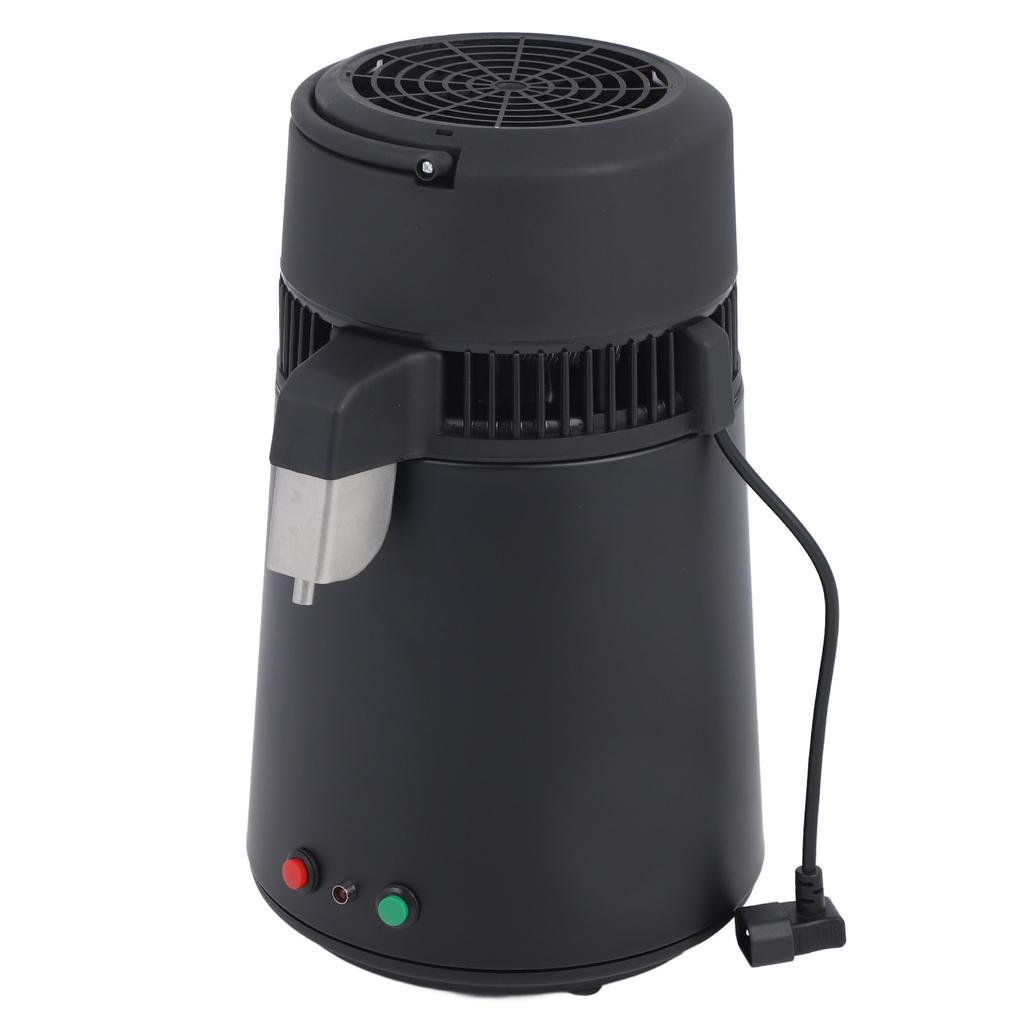 4L Water Distiller Stainless Steel Double Knob High Efficiency Automatic Countertop Distiller for