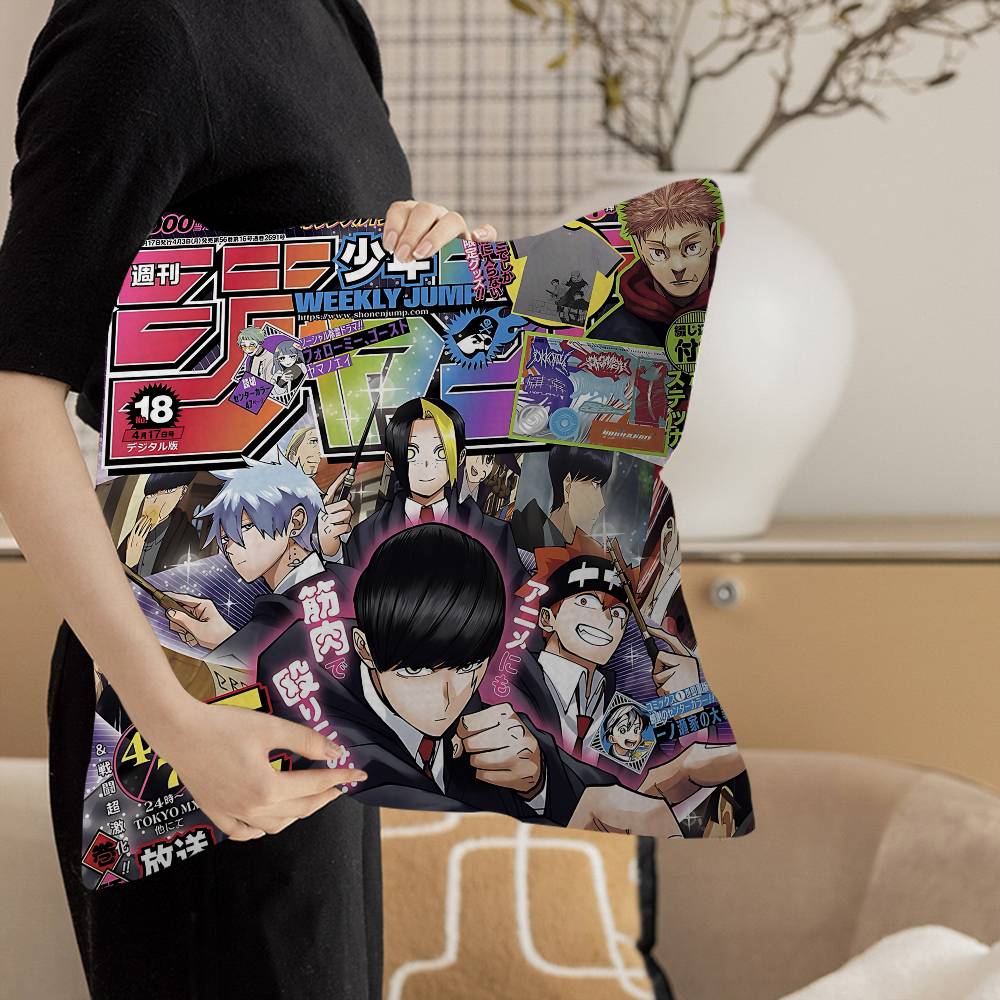 Mashle Magic And Muscles Mash Anime Pillow Cover Design Cushion Cover Decor Holiday Decorati