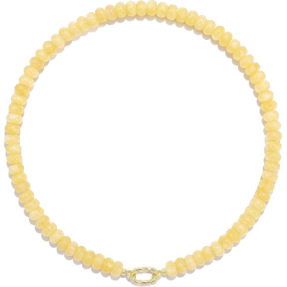 Beaded Gemstone Necklaces for Women Bohemian Colored Choker Natural Stone Bead Summer Beach Handmade Jewelry Necklace