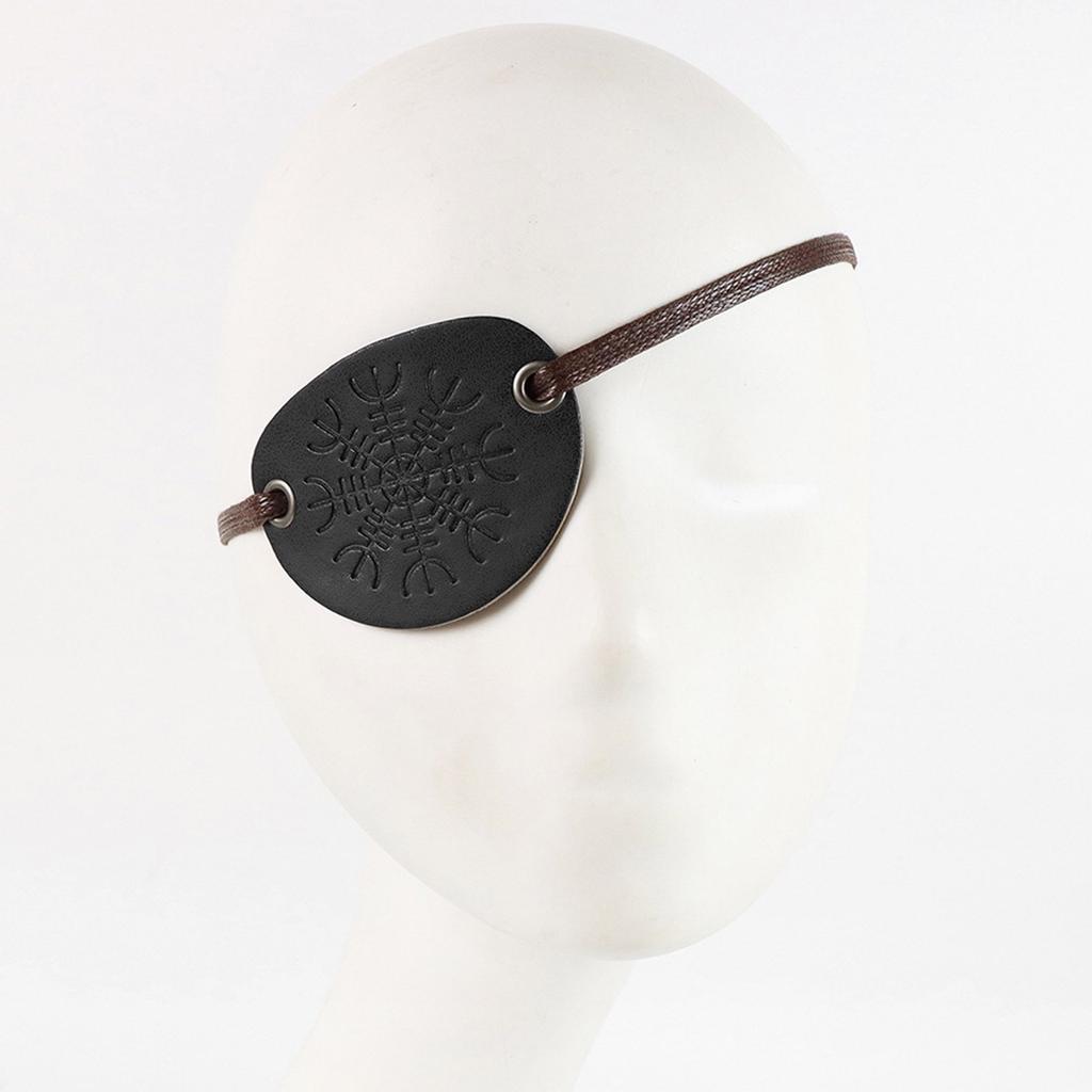 Mittelalterlicher Ritter Piraten Augenklappen Pu Leder Piraten Augenklappe Mittelalterliche Renaissance Kostüme Halloween Cosplay Kostüme