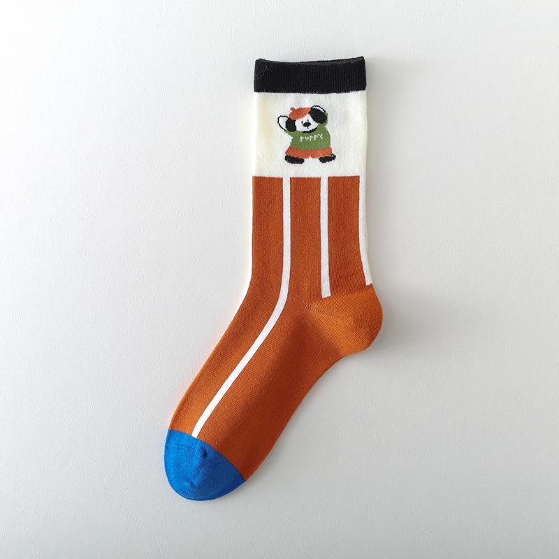 

10Pair Spring Cute Socks Female Cartoon Japanese College Wind Tube Socks Color Matching Stacking Socks Cotton Socks One size fits all
