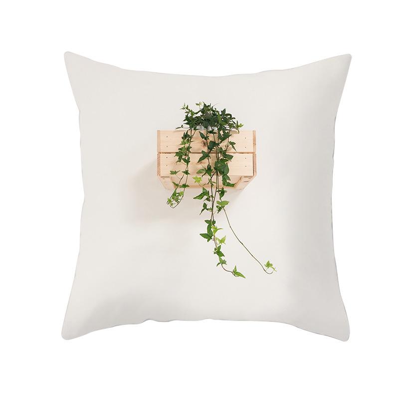 Jasne rośliny tropikalne Letnie artykuły domowe Shopee Dekoracja domu Poszewka na poduszkę z brzoskwiniowej skóry Poduszka