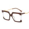 Oversized Square Eyeglass Frames For Women Metal Fashion Computer Optical Lenses Glasses Female Shades Anti-blue Light Spectacle