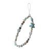 Easy Carry Plastic Sea Stars Phone Chain with Secure Beaded Design Korean Style Decorative Lanyard for Mobile Devices