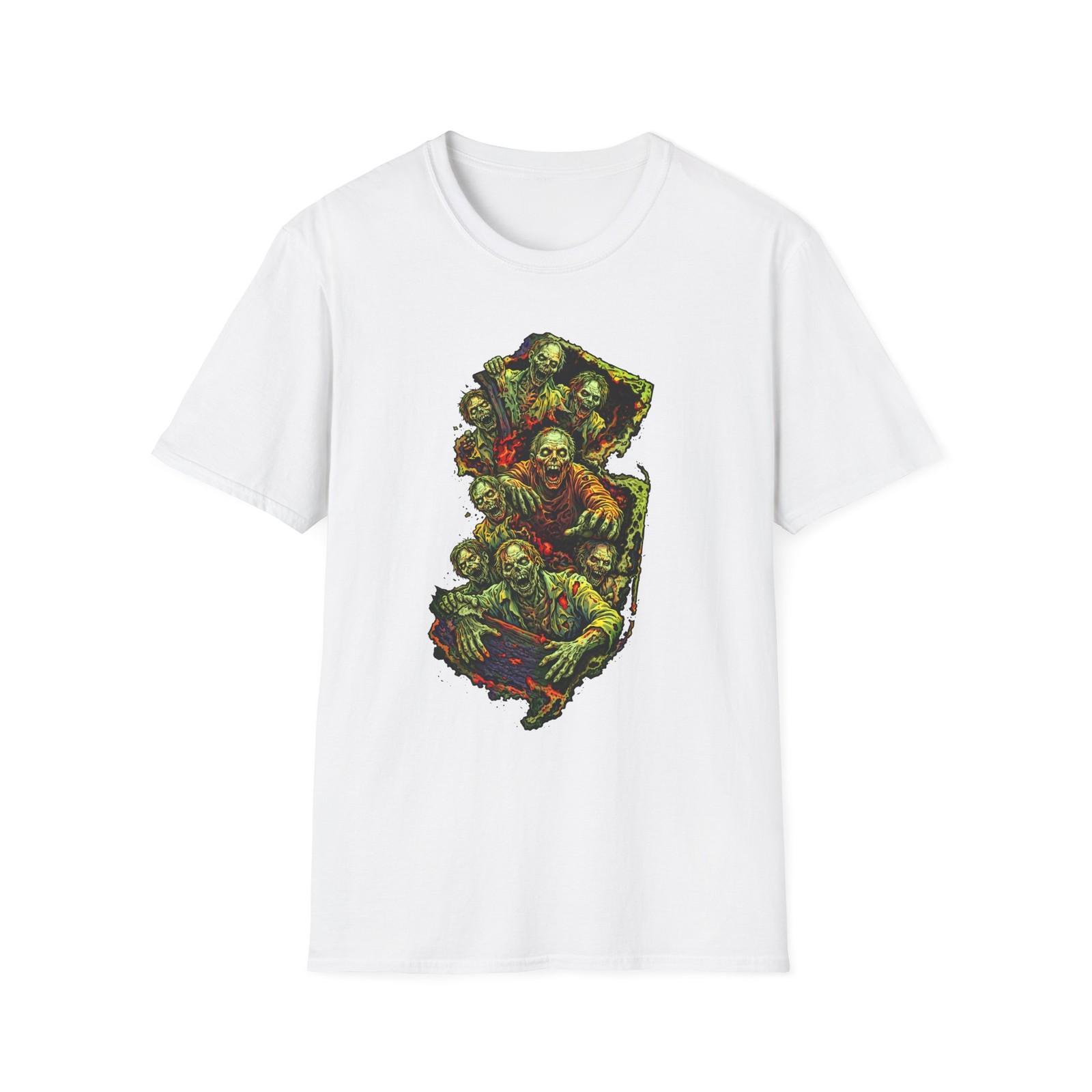 New Jersey Zombies T-Shirt | Horror Skull Monster Graphic Tee S разноцветный