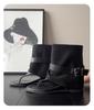 French inner heightening toe cool boots women's summer trousers boots flip-flops pinch boots sandals short tube