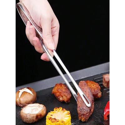 1 Adet Paslanmaz Çelik Yemek Maşası, Uzun Saplı Kaymaz Barbekü Maşası, Biftek Maşası, Mutfak Pişirme Gereci Aksesuarı