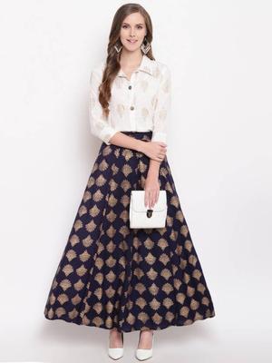 Women Designer Viscose Rayon Ethnic Top Skirt Set Indian Bollywood Ethnic Shirt Lehenga