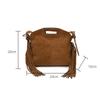Brand Designer Suede Women's Shoulder Bag Retro Tassel Crossbody Bag Bucket Handbag KTY