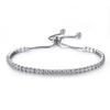 Sweet European  American Style Bracelet, Light Luxury Micro-set Zircon Sliding Bracelet