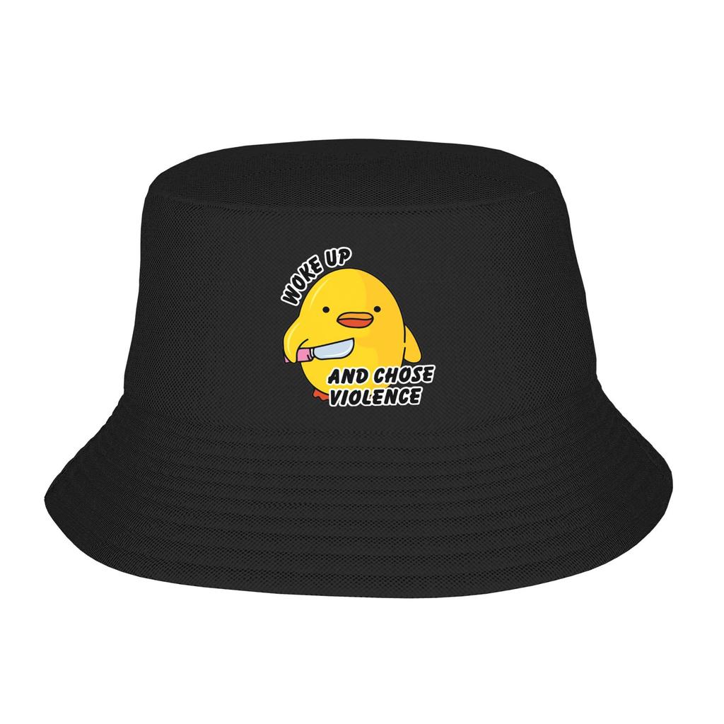 Duck Goose Accessories Bucket Hat Style Men Women Sun Hat Biting Knife White Goose Bob Packable Fishing Fisherman Cap Camping