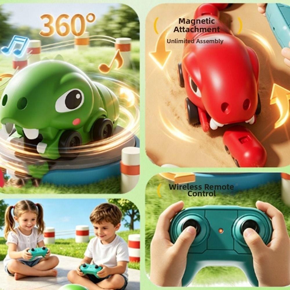 Remote Control Battle Interactive Toy Magnetic Remote Control Toy Car Greedy Snake Car Kids