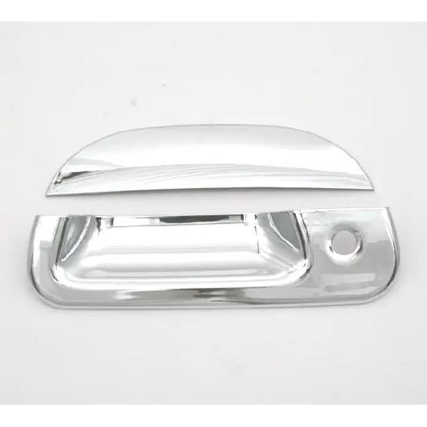 ABS Chrome Door Handle Covers and Tailgate Cover with Keyhole for 97-03 Ford F-150 2DR / 97-00 Ford F-250 2DR with 2 Keyholes