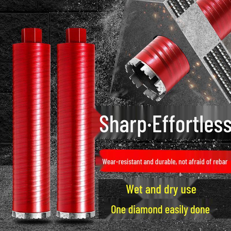 Threaded Diamond Drill Bit for Dry & Wet Use - Ideal for Hole Opening and Air Conditioning Drilling.