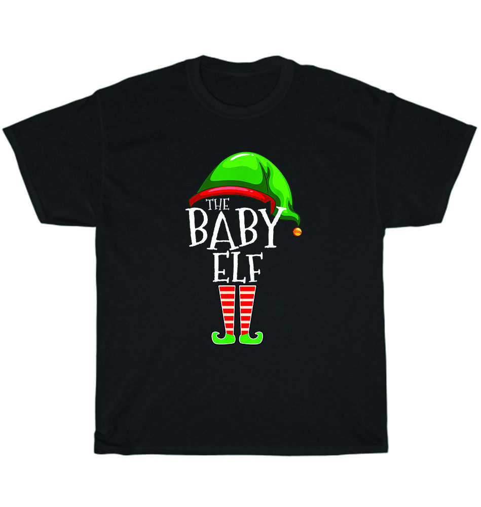 The Baby Elf Group Matching Family Christmas Gift Outfit Holiday T-Shirt Unisex
