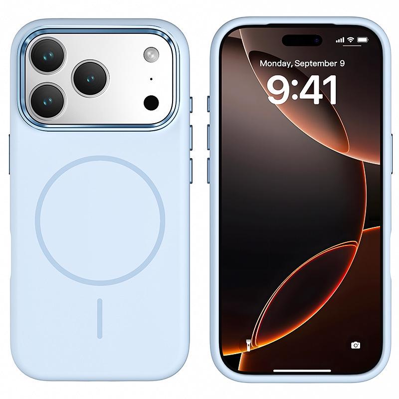 iPhone 17 Pro Max Liquid Silicone Magnetic Protective Case 