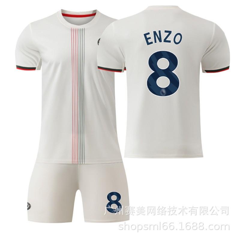 26 Football Uniform No. 10 Palmer Jersey 8 Enzo 24 Chelsea Away Suit Men's 20