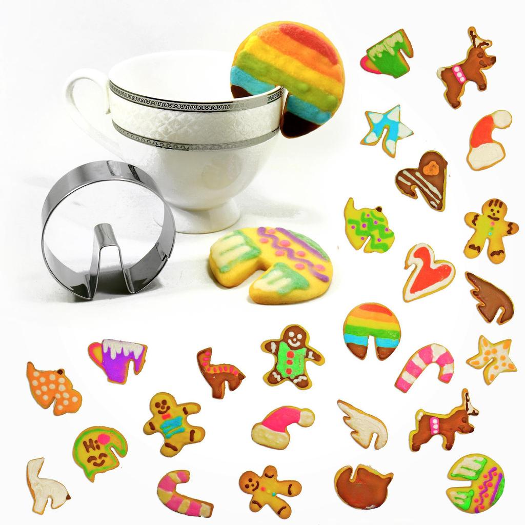 Heart-Shaped Cookie Cutter Mug for Afternoon Tea Desserts