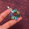 Multistone Gemstone Pendant Gemstone : 925 Sterling Silver Handmade Jewelry Pendant