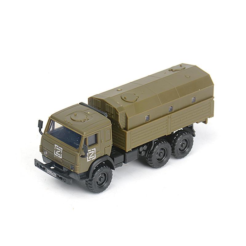 1/72 Russia KAMAZ-5350 Military Truck Assembly Puzzle Model Rocket Simulated Artillery Model Boys Toy
