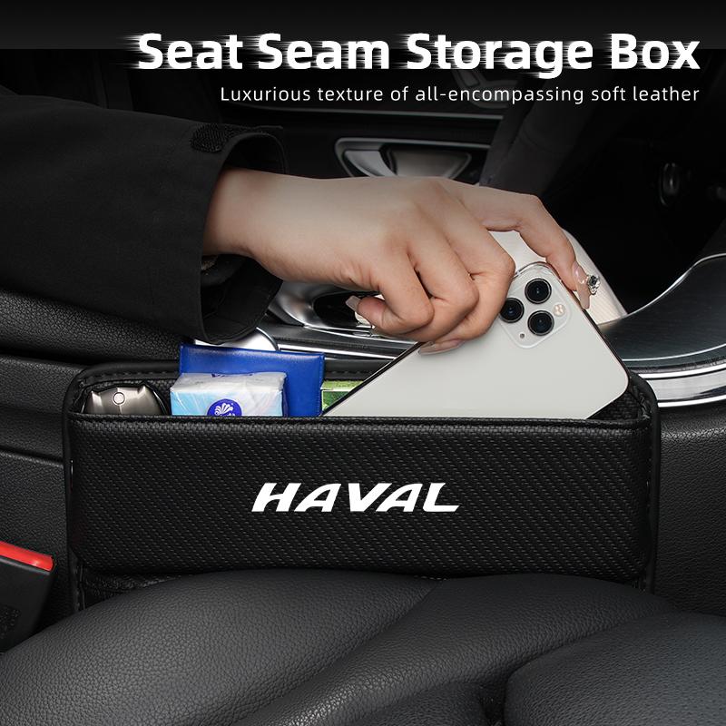 Car Seat Gap Organizer Storage Box Leather Crevice Side Pocket Accessories For Great Wall Haval F7 H6 H2 H3 H5 H7 H8 H9 M4 F7X