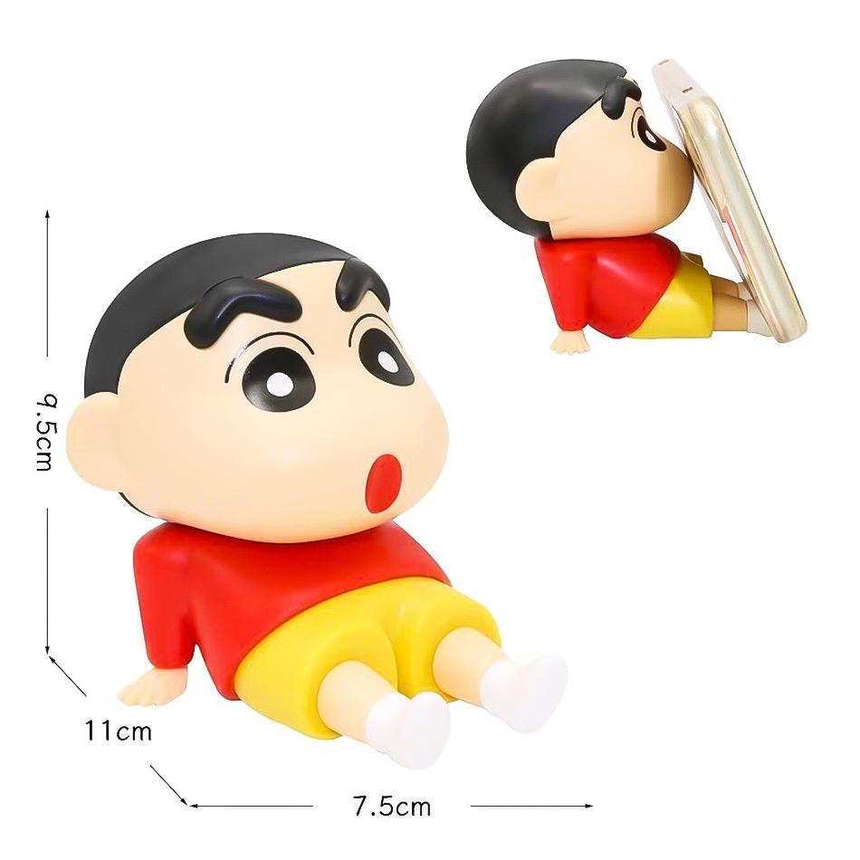 Cartoon Mobile Phone Crayon Shin Chan Holder Originality Anime periphery Desktop Ornaments Cute Holiday Gift For Boys And Girls