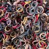 Morandi Seamless High-Elastic Hair Ties, Non-Damaging Rubber Bands, Black & Coffee Colors