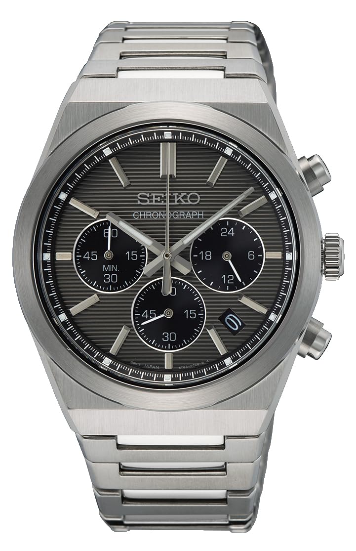 

[Seiko] SSB455P1 Men s Silver Watch
