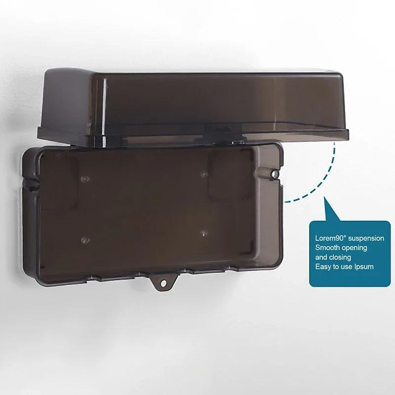 1 Pz Scatola Impermeabile per Gestione Cavi Elettrici da Esterno Scatola per Spine Antipioggia Resistente agli Agenti Atmosferici per Pannello di Cablaggio