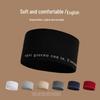 Ins-Style Black Korean Print Sweat-Absorbing Yoga Headband
