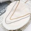 Hip Hop American Stainless Steel Plain Chain Metal Box Necklace Bare Chain Same For Men And Women