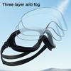 Adults Wide View Swim Goggles with Earplugs Waterproof No Leakage Anti-Fog Men Women Swimming Goggles Diving Snorkeling Equipment