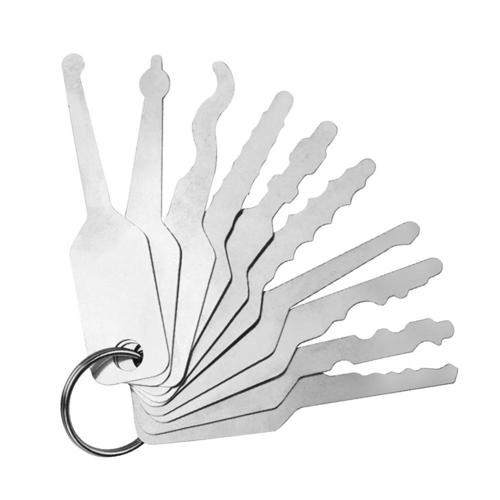 10pcs/set Wear-resistant Door Open Keys 10 In 1 Key Replacement Jiggler Keys  Car Repair Tool