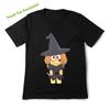 Playful Halloween Little Witch Kids' T - Shirt - Unisex| Black & White Cartoon