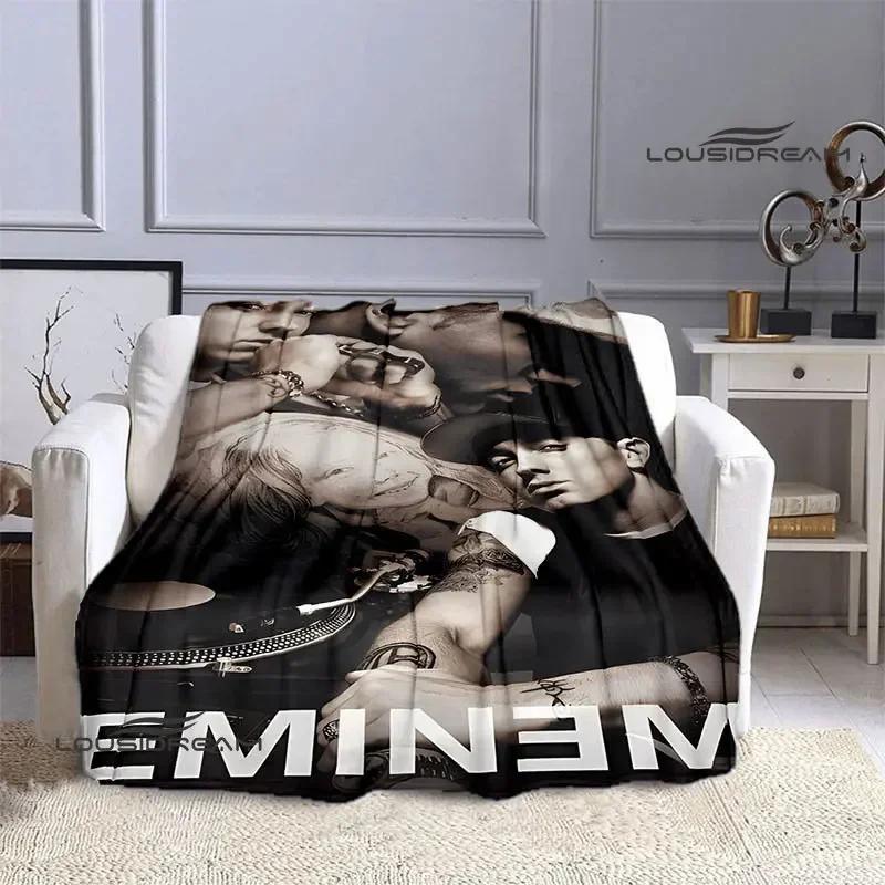Eminem Hip-hop Singer Printing Blankets Warm Blanket Flannel Blanket Picnic Blanket Blankets for Beds Birthday Gift